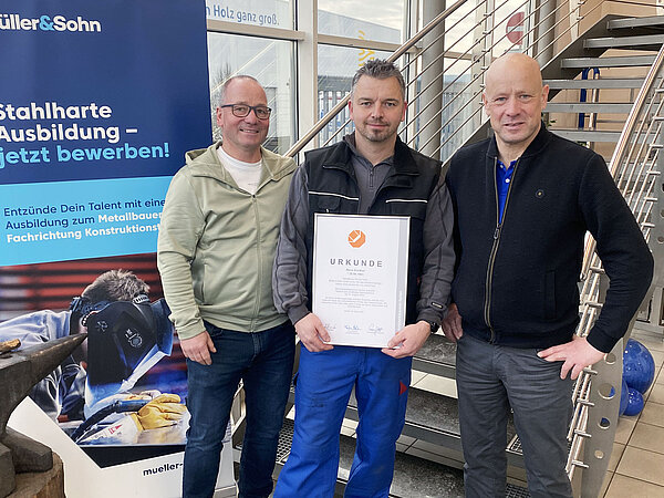 25 Jahre bei Müller & Sohn: Ein Hoch auf „Günni“!