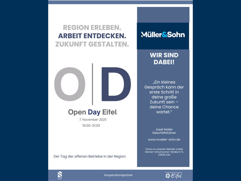 Open Day Eifel 2025 – Türen öffnen, Perspektiven entdecken