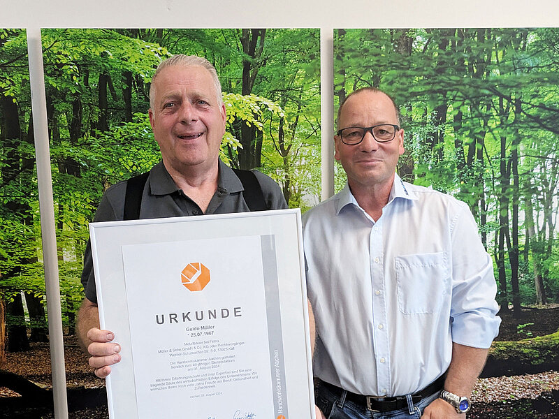 40 Jahre bei Müller & Sohn